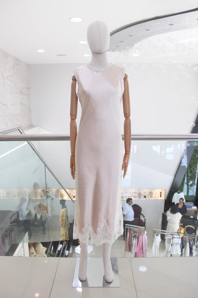 Vestido midi lencero