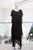 Vestido seda café