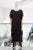 Vestido seda café