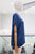 Blusa seda azul marino