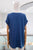Blusa seda azul marino