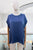 Blusa seda azul marino