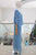 Conjunto de seda azul claro