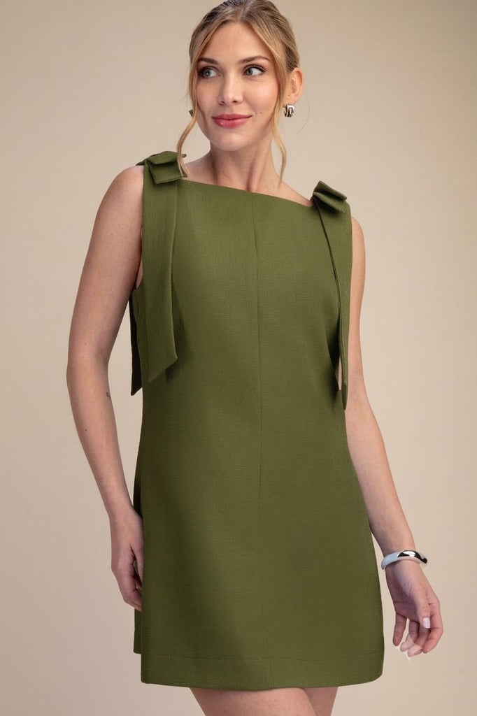 Vestido verde olivo