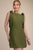 Vestido verde olivo