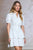 Vestido plisado blanco