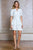 Vestido plisado blanco