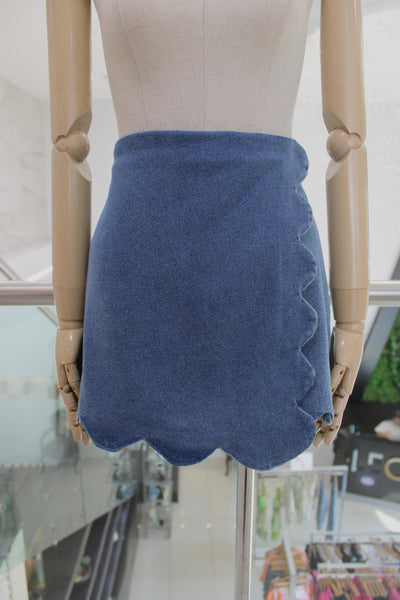 Falda short denim