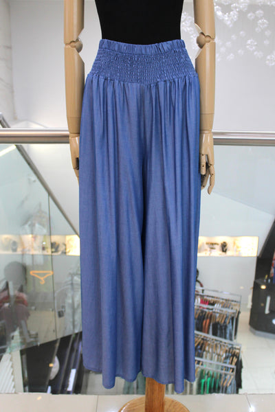 Pantalón fluido azul