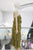 Vestido plisado verde olivo