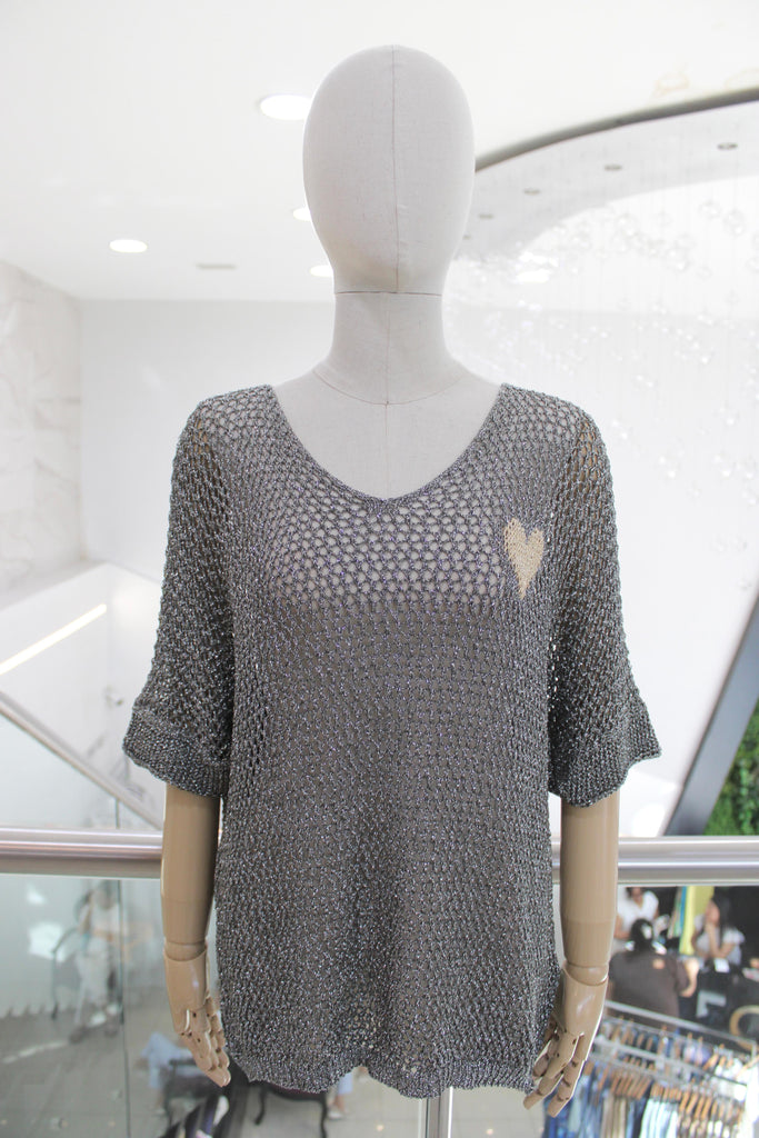 Blusa tejida plata 50/30%