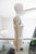 Top rayas beige con verde