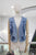 Chaleco flores denim