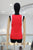Blusa tejida roja con flor 3D