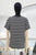 T-shirt de rayas negro con blanco