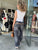 Jeans negros cinturones