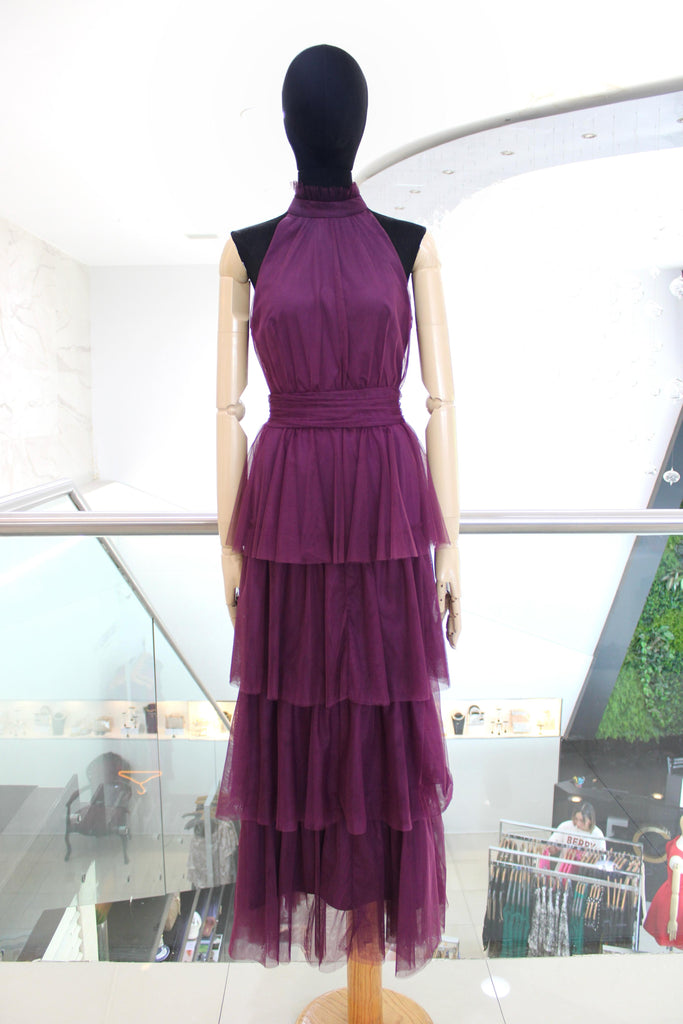 Vestido tul morado