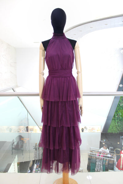 Vestido tul morado