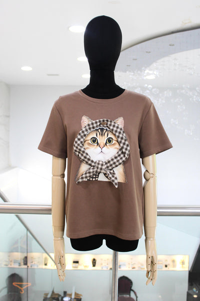 T-shirt café de gato