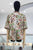 Blusa estampada café y verde