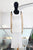Vestido beige con plisado