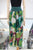 Pantalón de seda verde