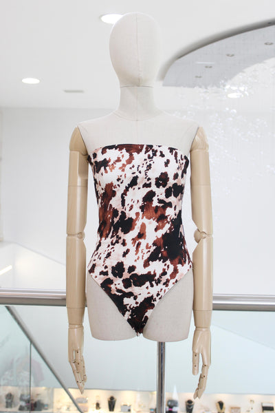 Body strapless animal print