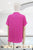 Blusa cuello mao fucsia