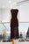 Vestido marrón plisado