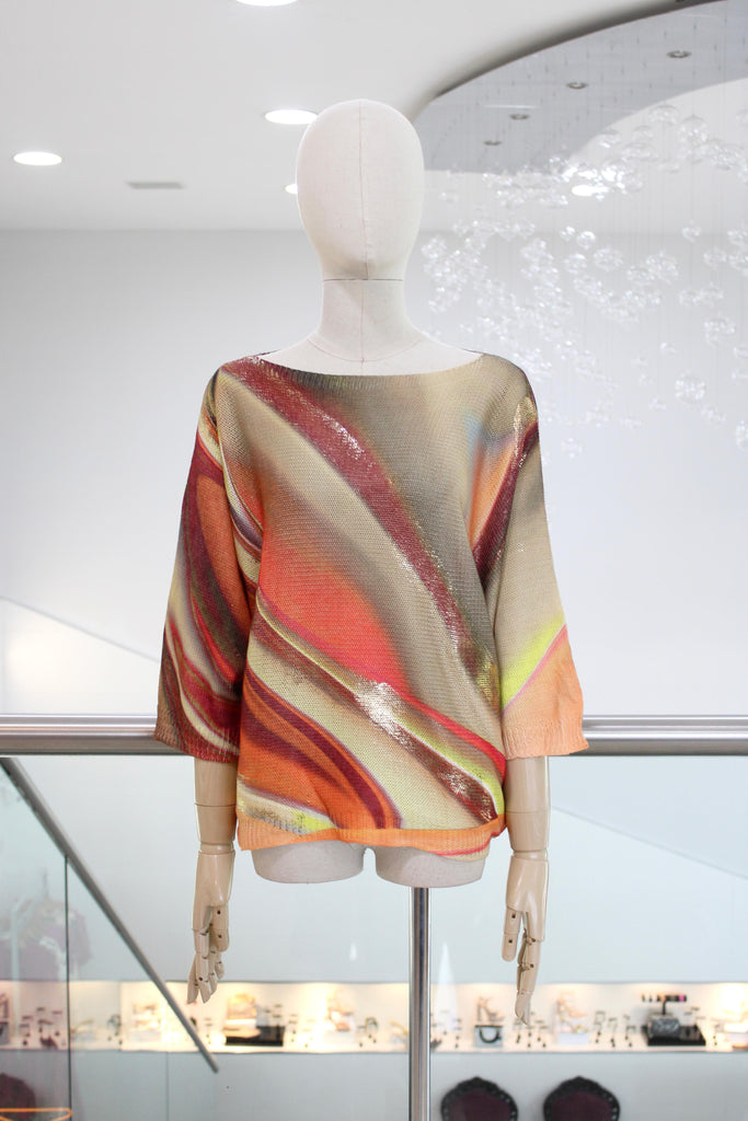 Blusa tejida multicolor