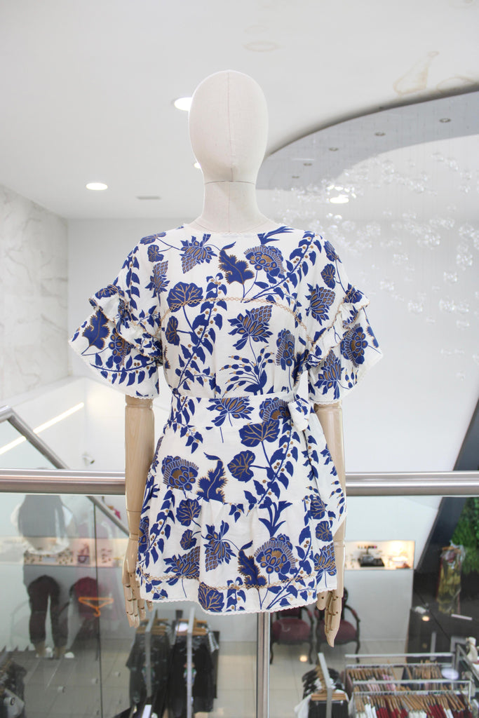 Conjunto flores azules 30/15%