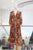 Vestido terracota floral