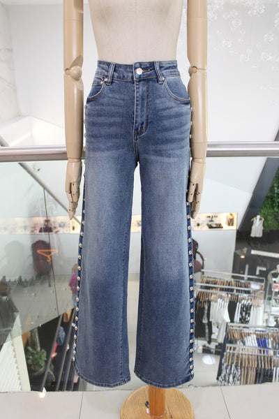 Jeans denim azul oscuro