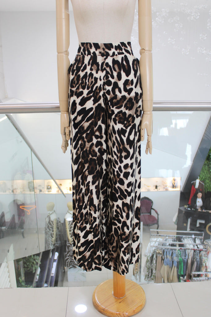 Pantalón amplio animal print