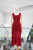 Vestido vino plisado
