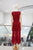 Vestido vino plisado