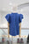 Blusa azul destellos