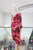 Vestido asimétrico fucsia