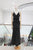 Vestido negro círculos