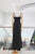 Vestido negro círculos