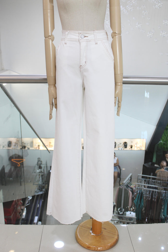 Jeans blancos rectos