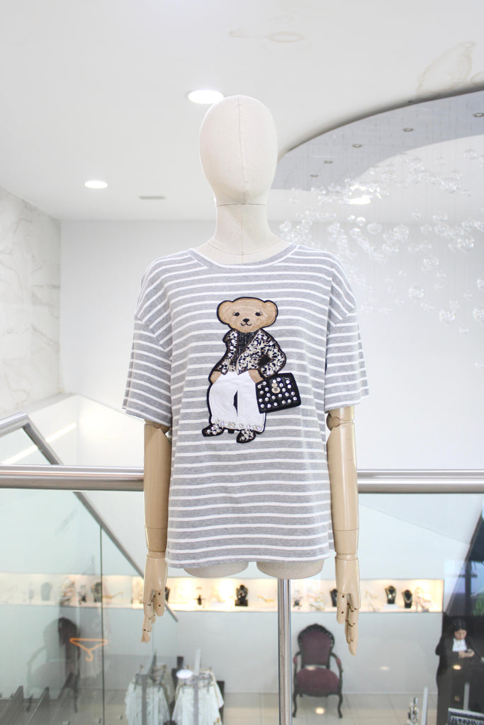 T-shirt gris oso