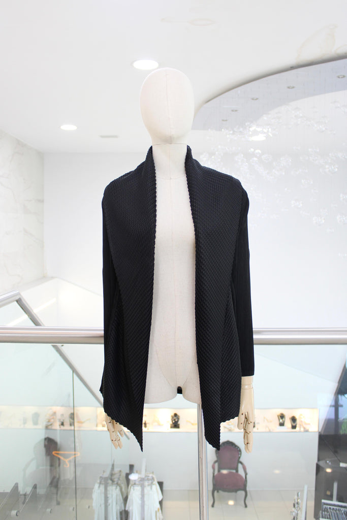 Blazer negro con textura
