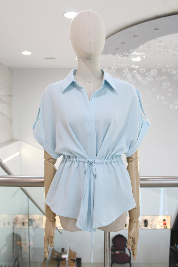 Blusa jareta azul