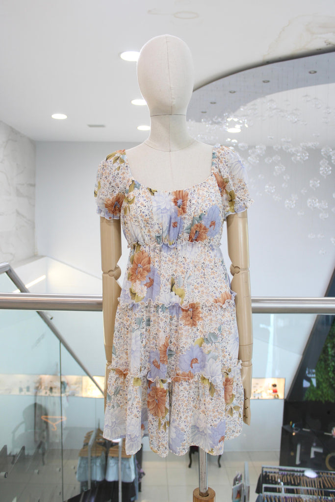 Vestido gasa floral