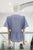 Blusa lino azul claro