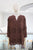 Blusa café flores