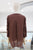 Blusa café flores