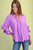 Blusa fluida morada