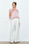 Blusa satín palo de rosa